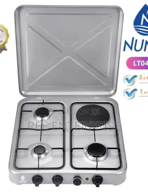 Table Top Cooker 3 Gas + 1nunix Electric Burner Stove