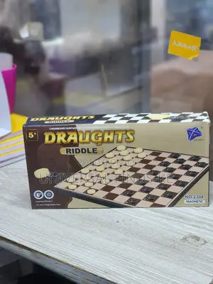 Draughts Riddle Board Game Magnetic Checkers Game