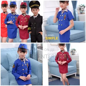 Professional Children's Flight Attendant Cosplay Costume*