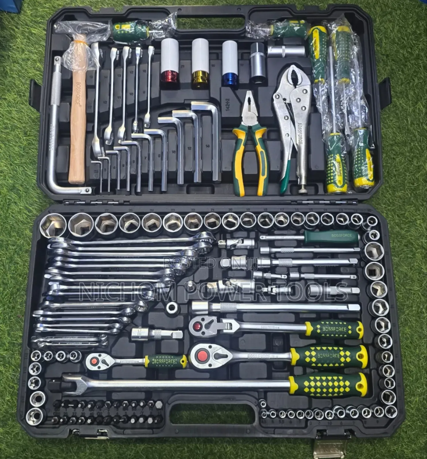 142pcs Bossforce Mechanical Toolbox/Spanner Toolset /Toolkit