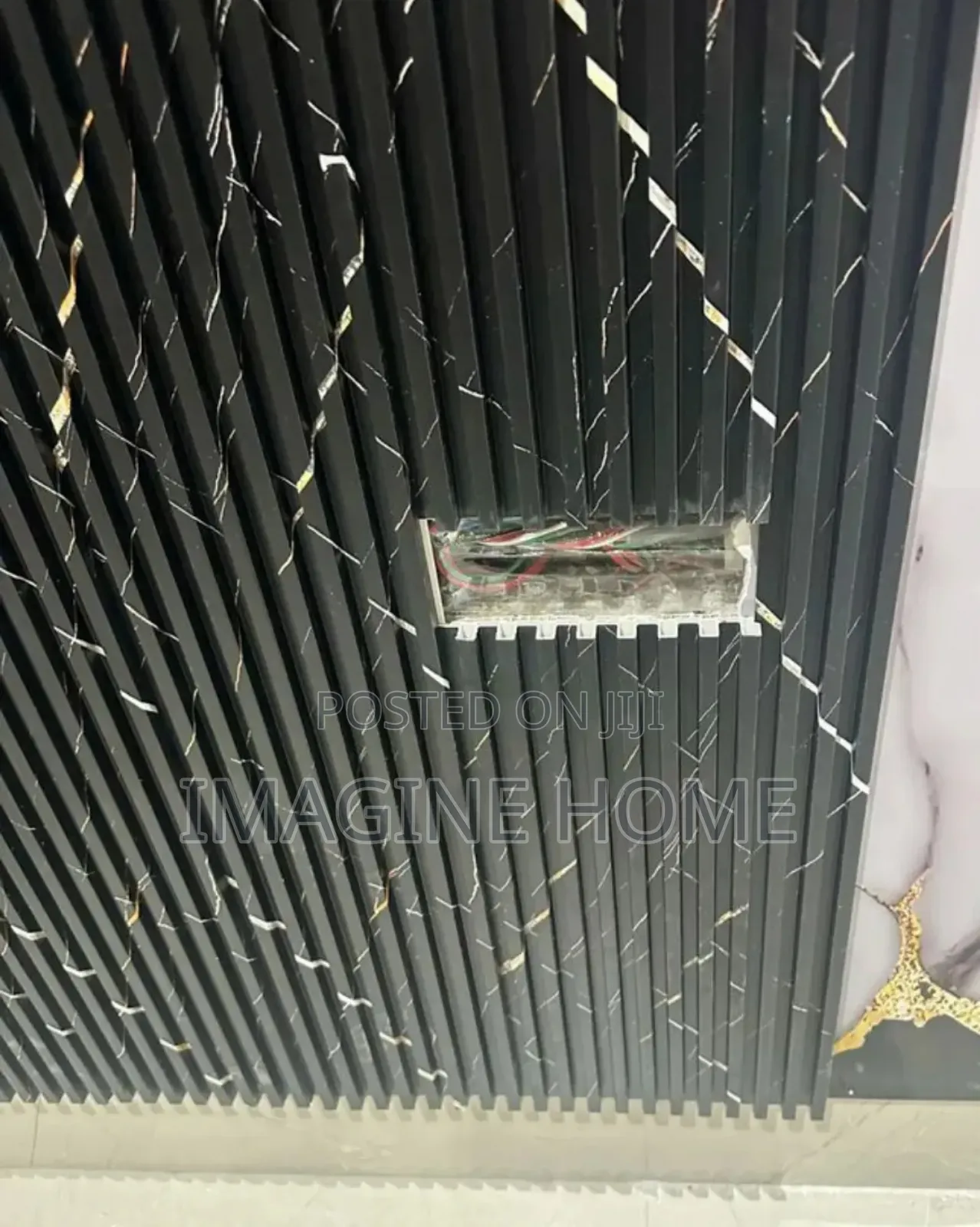 Black Fluted Wall Panels