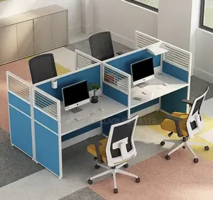 Workstations: Compact Office Workstation for Four Seater