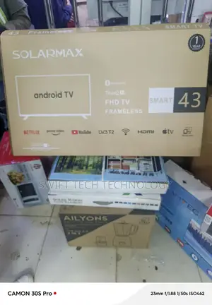 Solarmax 43" Inches Smart Android With Prime Videos