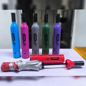 Mini Compact Wine Bottle Shape Foldable Umbrella