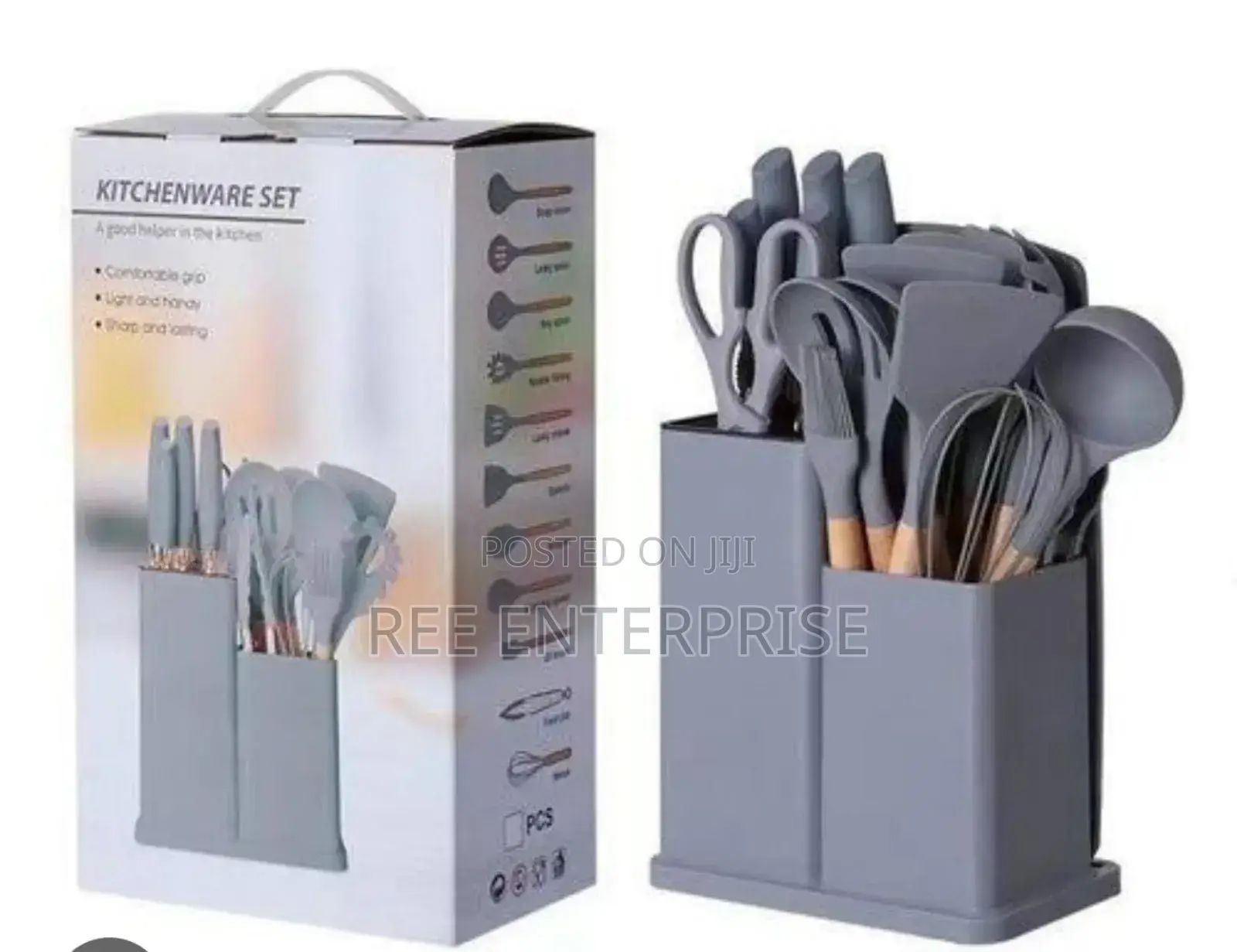19pcs Silicone Spoons