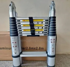Aluminum Double Sided Telescopic Ladder 5.6m(2.8+2.8m)