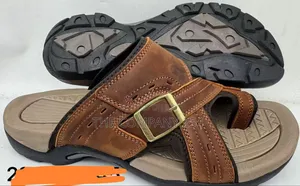 Quality Soft Rubber Sole Open Cat Slide Leather Sandals