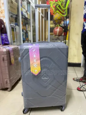 Light Grey Rubber Medium Sizeluggage Suitcases at 4000 69cm