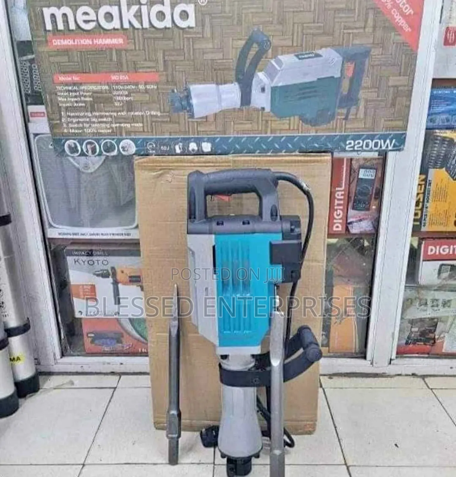 Meakida Demolition Hammer Drill 2200w / Jack Hammer Machine