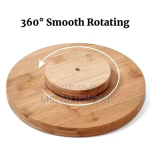 Single Layer Bamboo Rotating Spice Rack/Lazy Susan