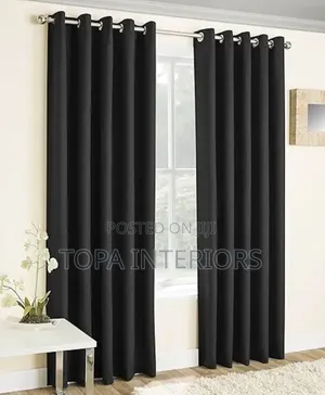 Elegant Black Window Curtains for House Privacy and Decor