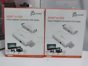 J5create Hdmi to Vga Adapter Video+Audio Jda213 New