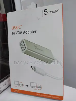 J5 Create Jca111 Usb Type-C to Vga Adapter Computer Cable
