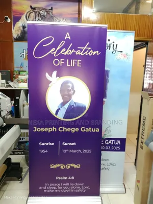 Banner Standing Banner for Burials