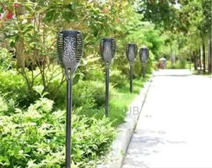 Solar Powered Flame Garden Light