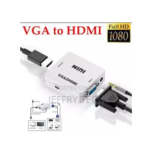 1080p Full Hd Mini Vga to Hdmi Converter Adapter