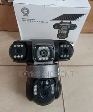 V380 Triple Lens 4g Solar Powered Camera PTZ 360degrees