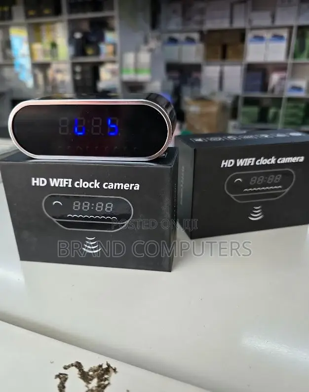 Wireless Table Clock Night Vision Remote 1080p Wifi Camera