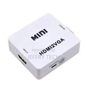 Hdmi to Vga 1080p Hd Audio Video Converter Adapter Box