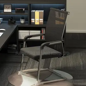 Office Chair: Fixed Mesh Supportive Office Meeting Chair