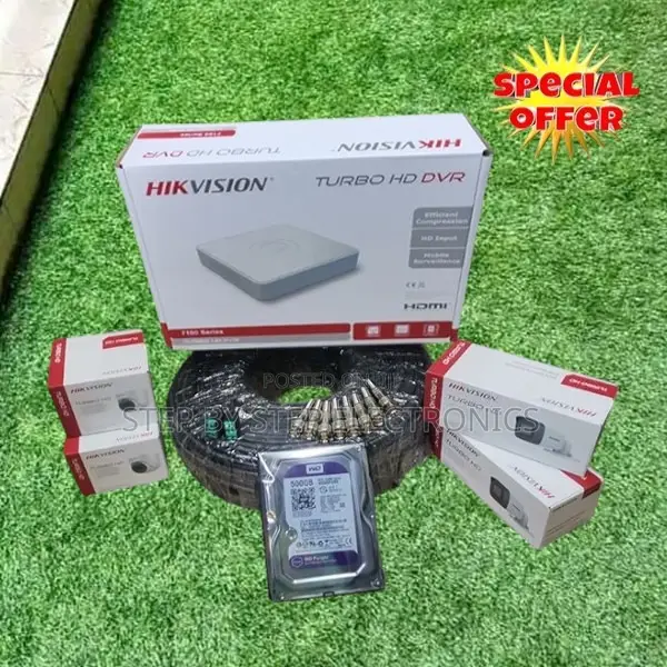 Easy Installation 4 Hikvision (1080p) CCTV Cameras Full Kit