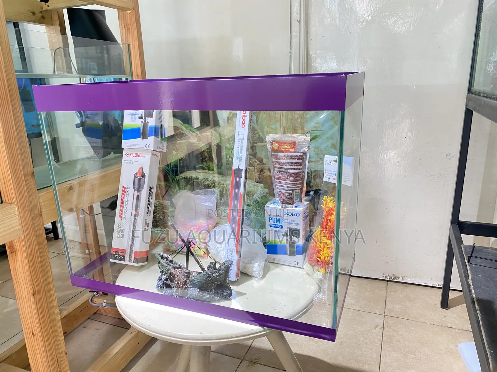 Aquarium With All Accessories – Plug Play