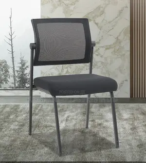 Office Chair:Armless Lightweight Mesh Stackable Office Chair