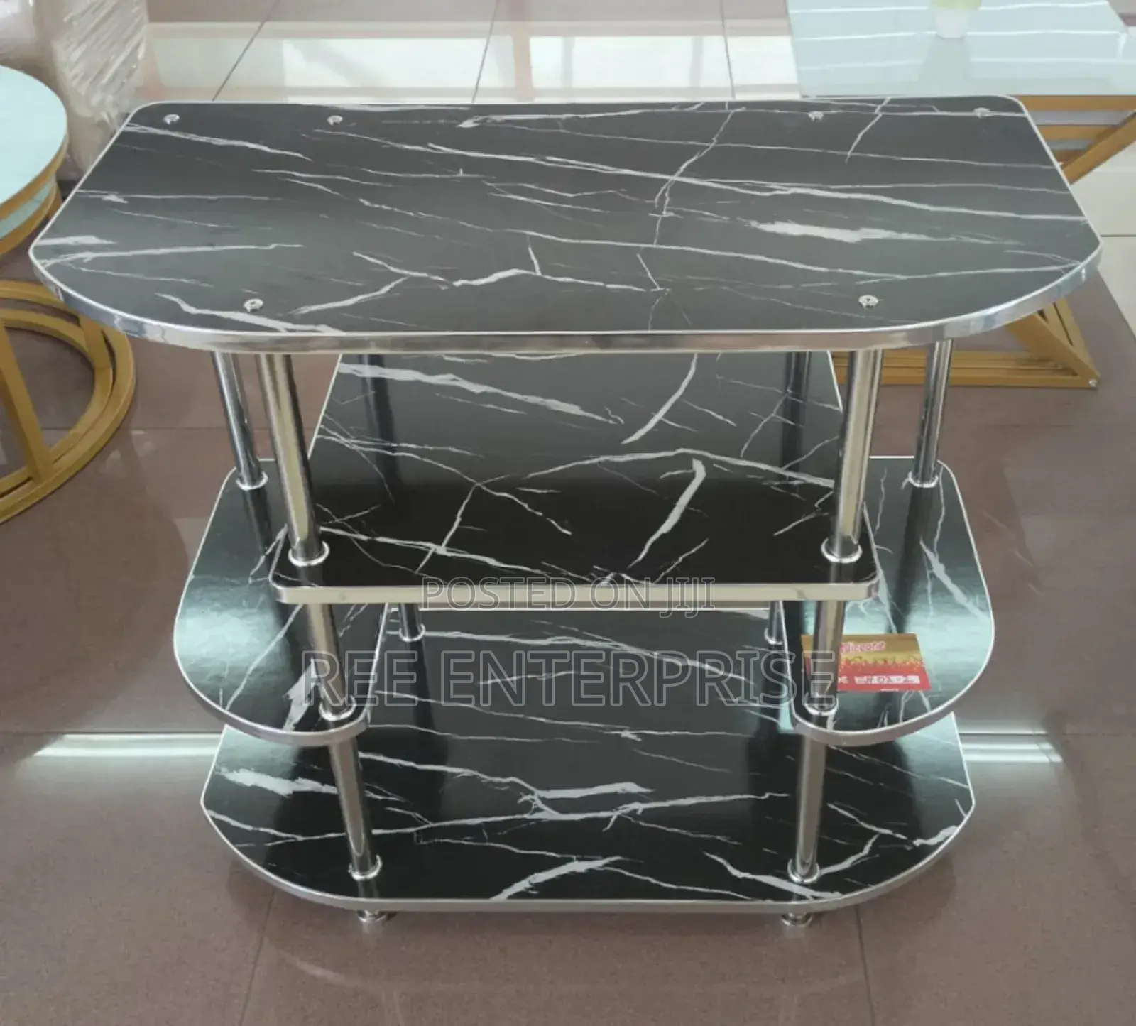 Latest Black Wooden Executive Tv Stand
