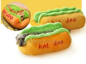 Funny Hot Dog Bed Warm Washable Pet Bed - Large : 70x60x23cm
