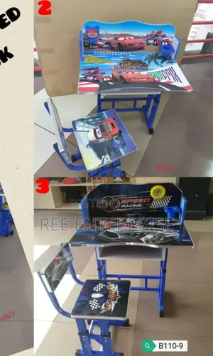 Blue Executive Adjustable Kids Study Table Desk