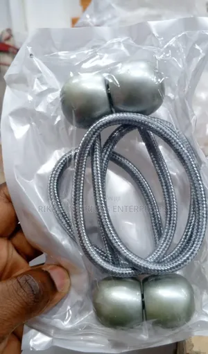Grey Magnetic Holders for Curtains