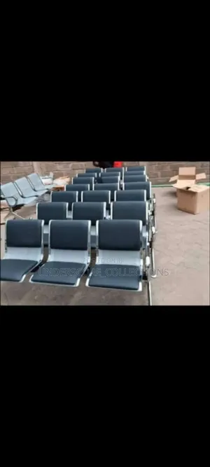 Executive Black Padded Three Link Chair