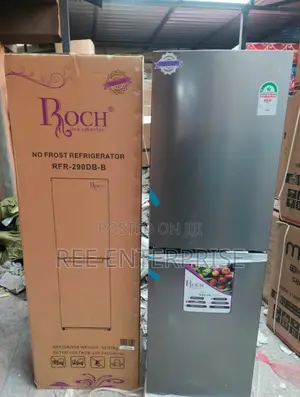 New 230 Litres Roch RFR-290-Db-B Bottom Freezer