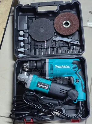 Makita Combo Set Drill and Angle Grinder 4 "