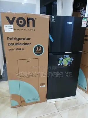 182 LTRS No Frost Von Fridge TMF VRT-182nrak,Dark Fridge