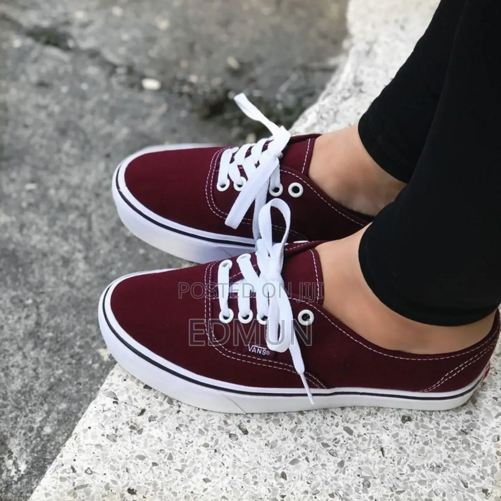 Maroon Off the Wall Vans