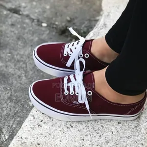 Maroon Off the Wall Vans
