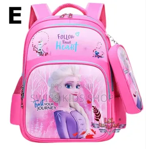 Elsa / Frozen Themed Girl School Bag for Grade 1, 2 and 3