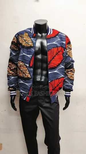 Urban Ankara Vibe Bomber Jacket