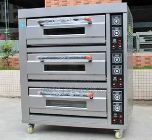 Electric Commercial Oven 3 Deck 9 Tray