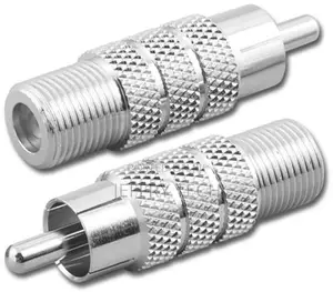 Type F-Female to Rca-Male Coaxial Adapter Connector