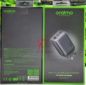 Oraimo Hypergan 65 *65w* Phone and Laptop Charger