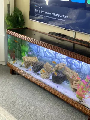 Polished Mahogany Aquarium Stand for Modern Homes