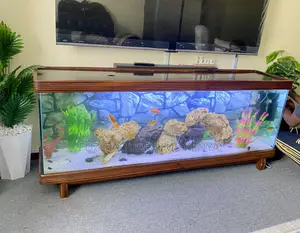 Majestic Solid Wood Aquarium Tv Stand–Treated Mvule Elegance