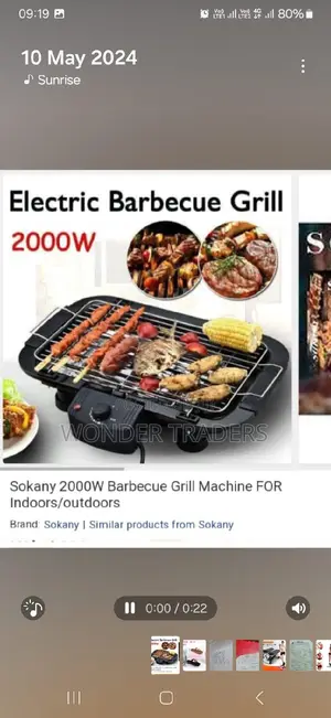 Electric Barbecue Grill .