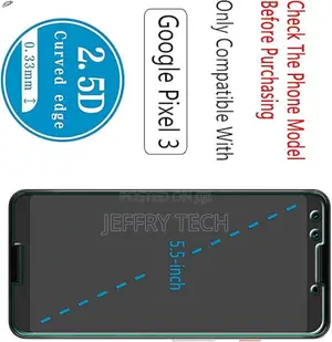 Hptech Og Google (Pixel 3) Tempered Glass Screen Protector
