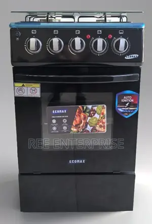 Black 50*55 Ecomax Full Gas Standing Cooker