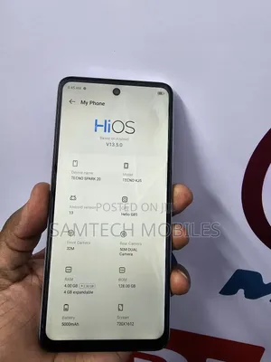 Tecno Spark 20 128 GB Silver