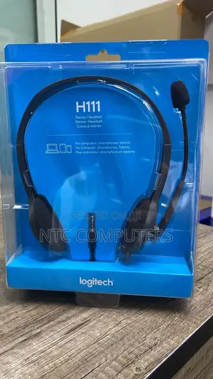 Logitech H111 Stereo Headset - Black (3.5mm Jack) - 981-0005
