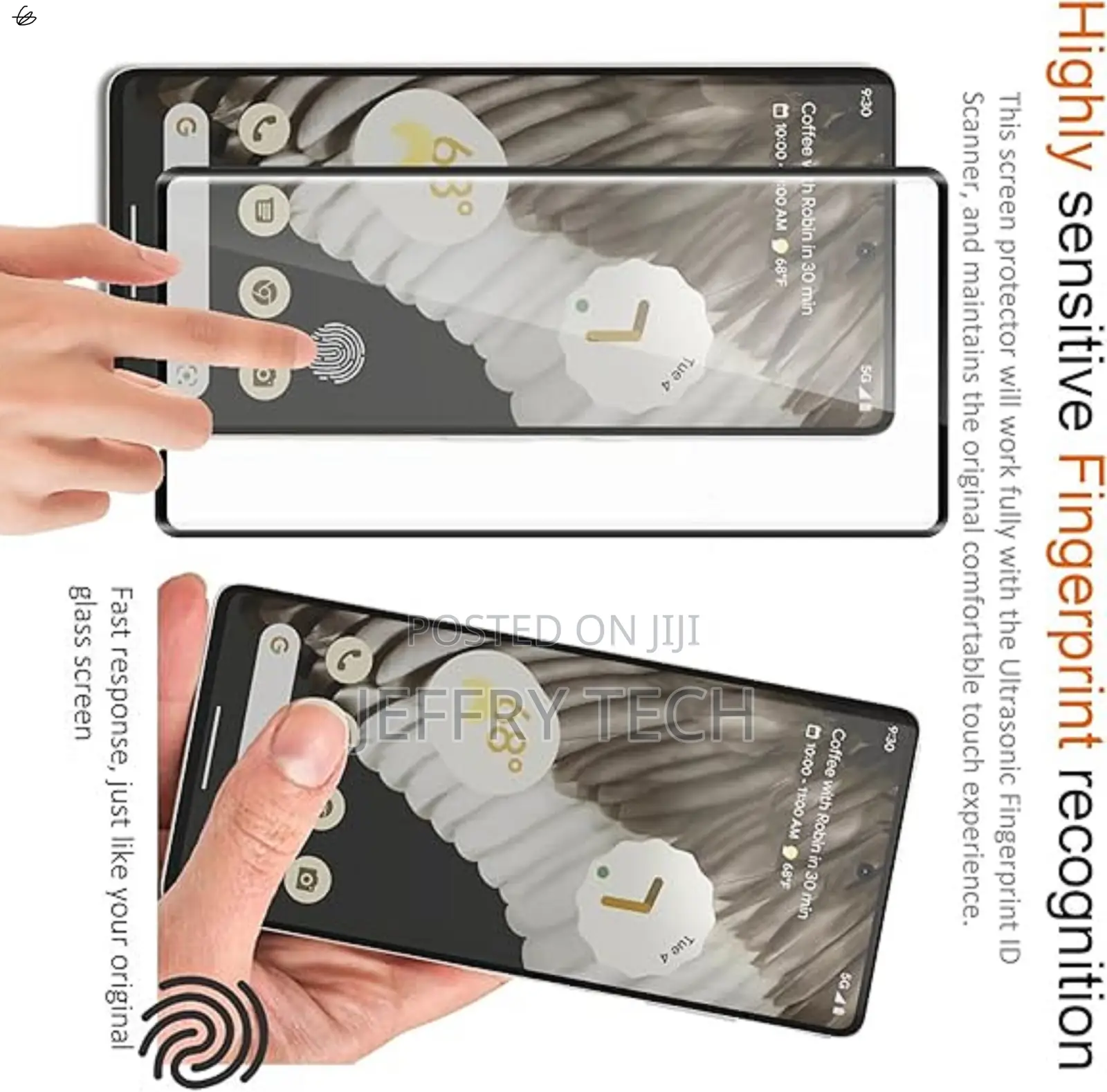Siosaxdot Google Pixel 7 Pro Tempered Glass Screen Protector